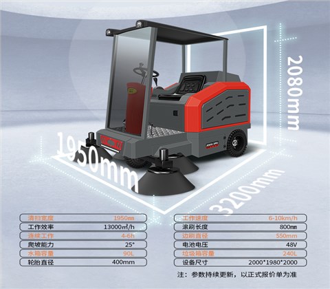 半封閉電動(dòng)掃地車(chē)1950